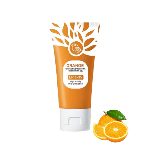 Orange Enzymes Exfoliating Gel, Organic Face and Body Exfoliating Scrub Gel,