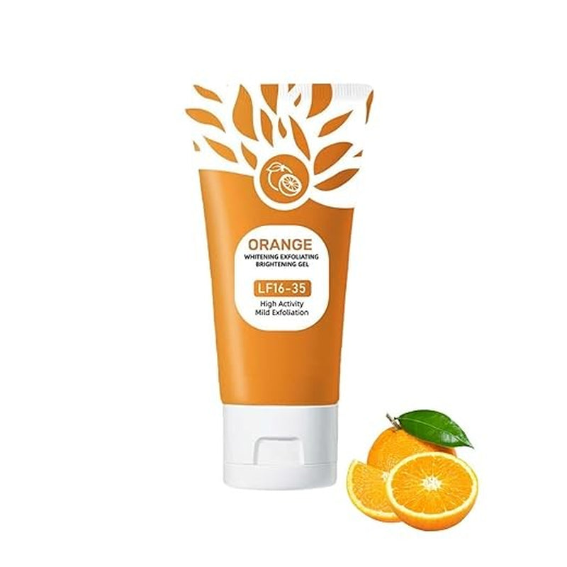Orange Enzymes Exfoliating Gel, Organic Face and Body Exfoliating Scrub Gel,